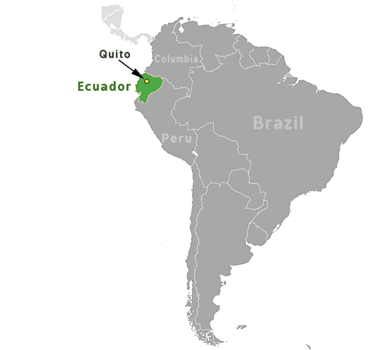 Ecuador location label