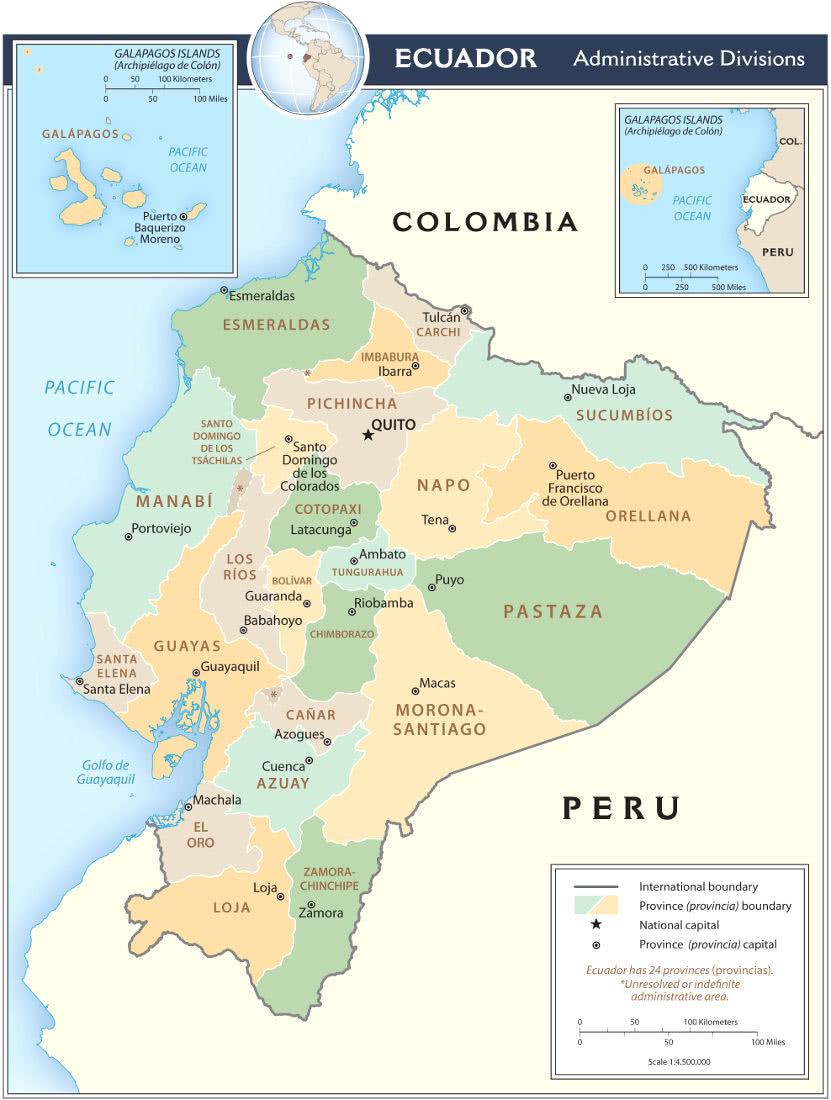 Ecuador regions 2011