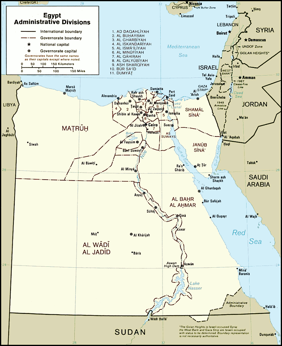 Egypt regions 1997