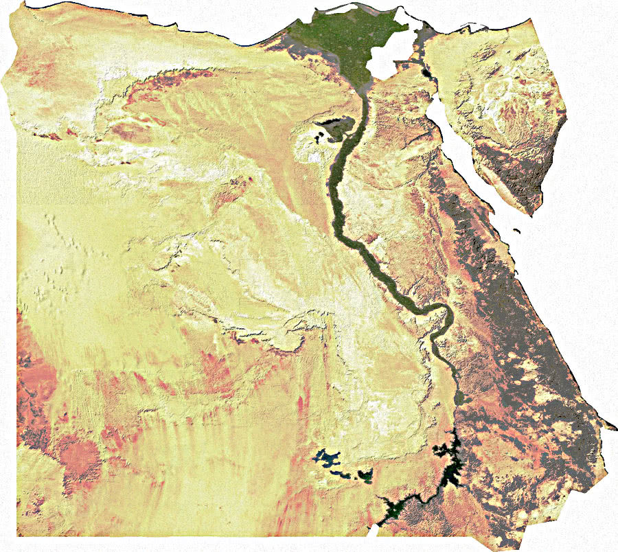 Egypt satellite image