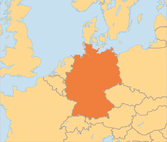 Germany map blank