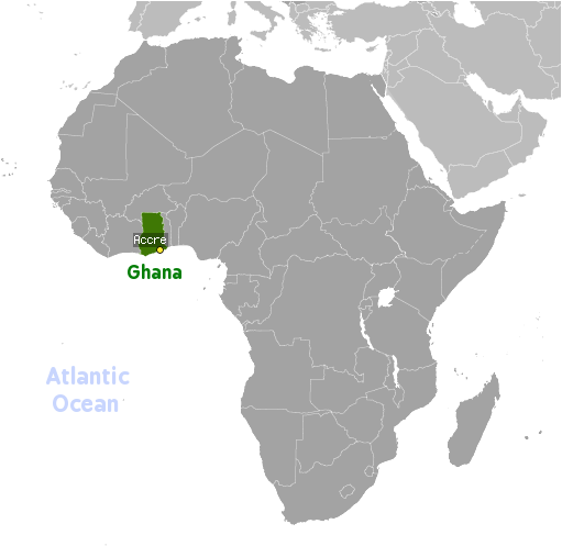Ghana location label