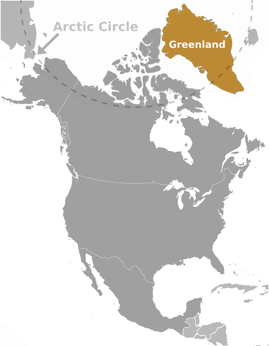 Greenland location label