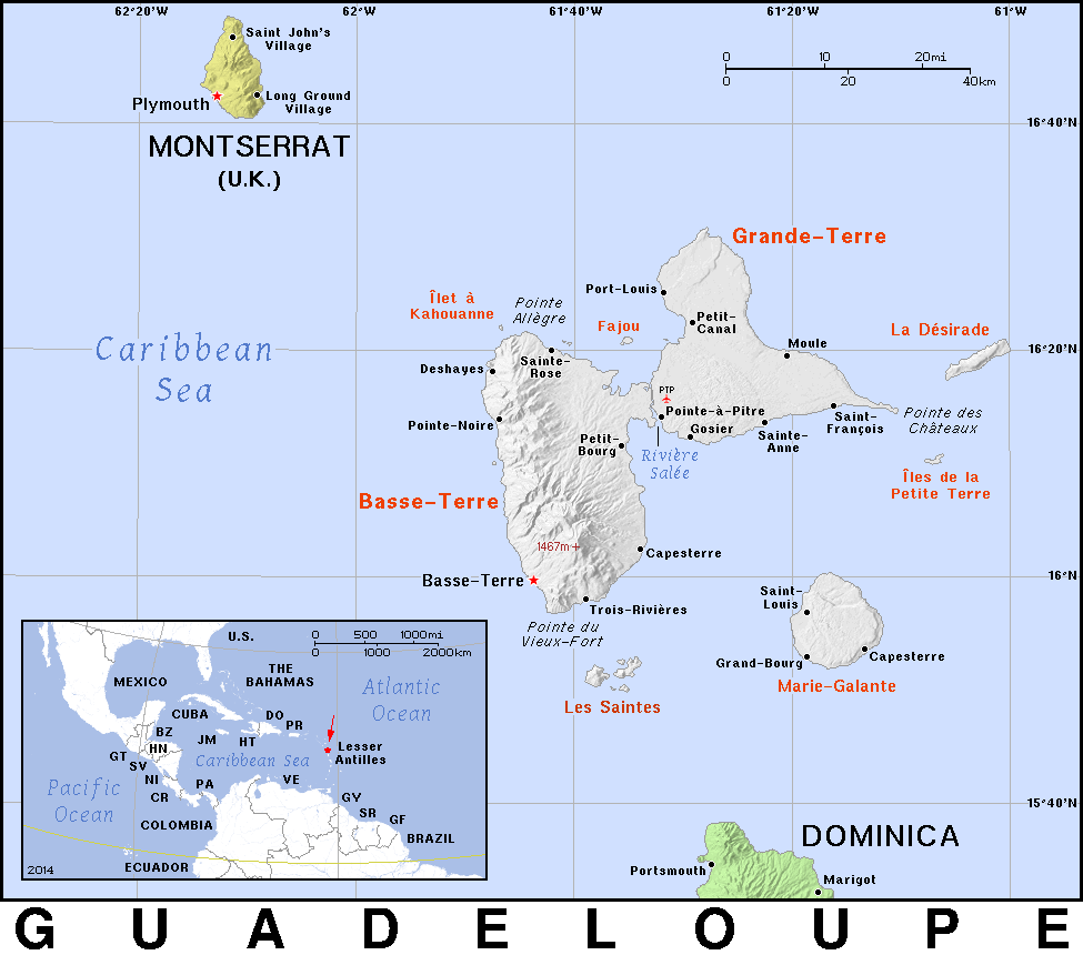 Guadeloupe detailed 2