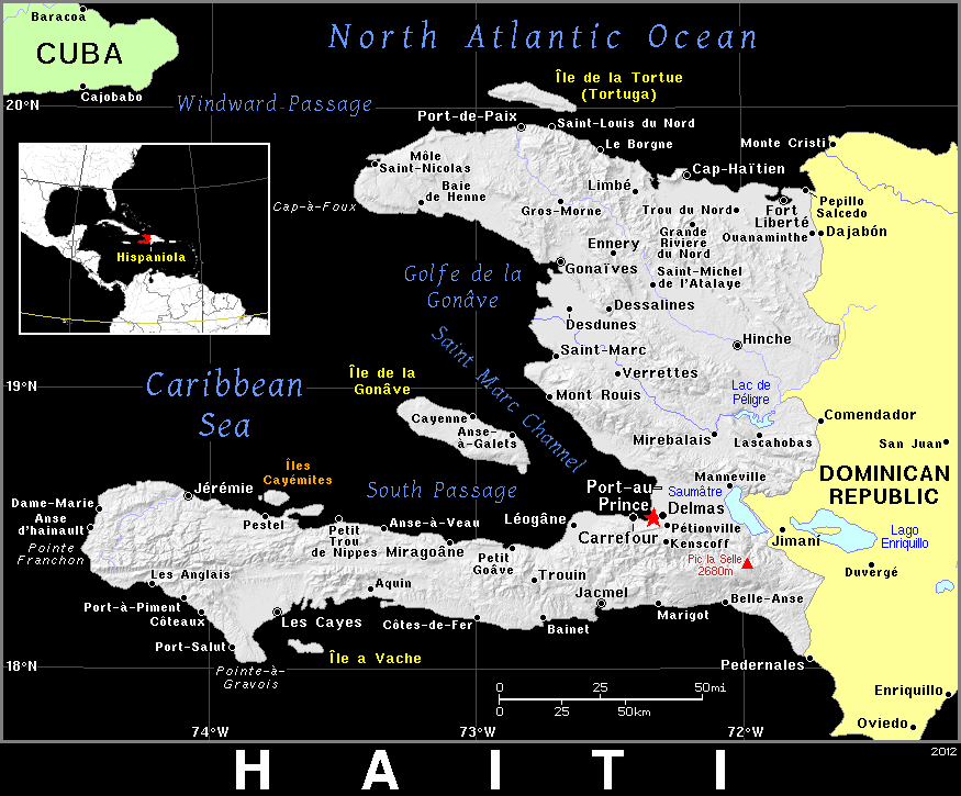 Haiti dark detailed