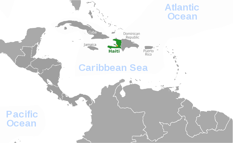 Haiti location label