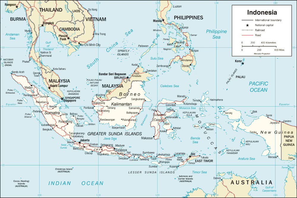 Indonesia map 2002