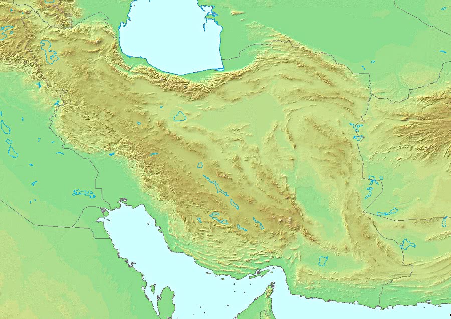 Iran topographic