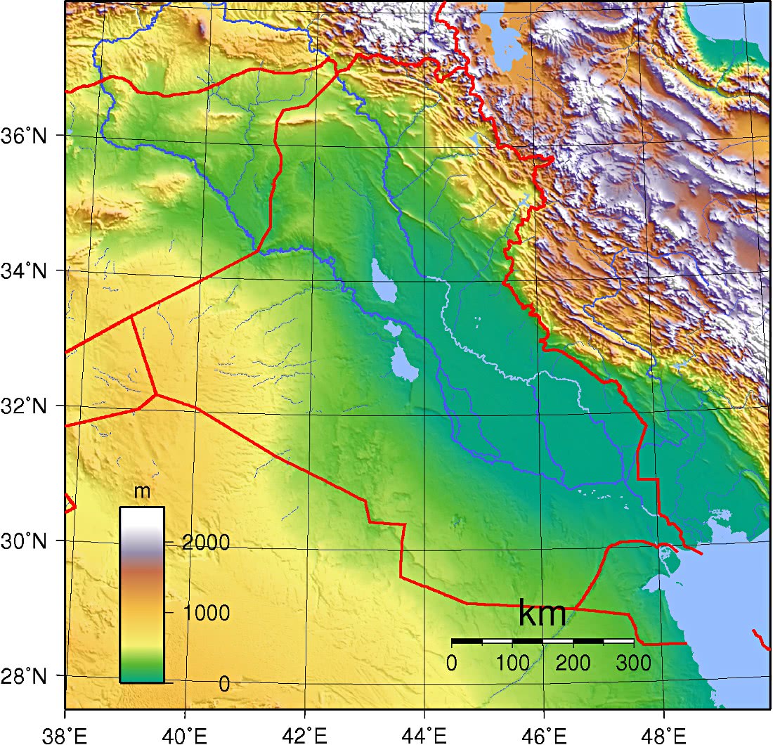 Iraq Topography