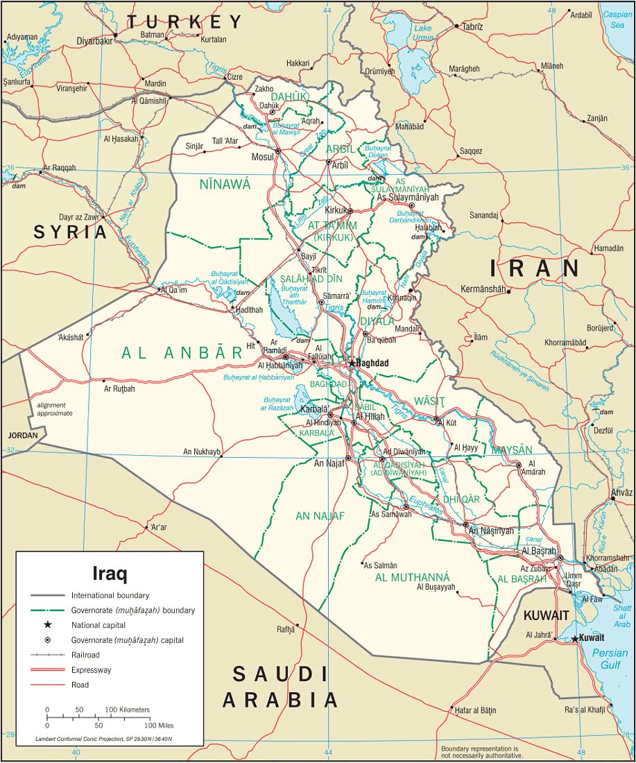 Iraq map 2008