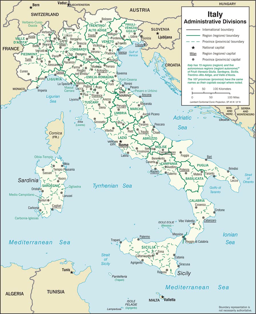 Italy regions 2005
