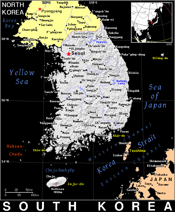 Korea South dark detailed