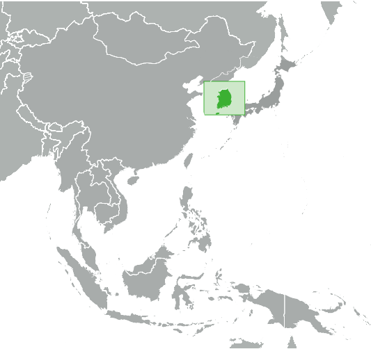 Korea South location