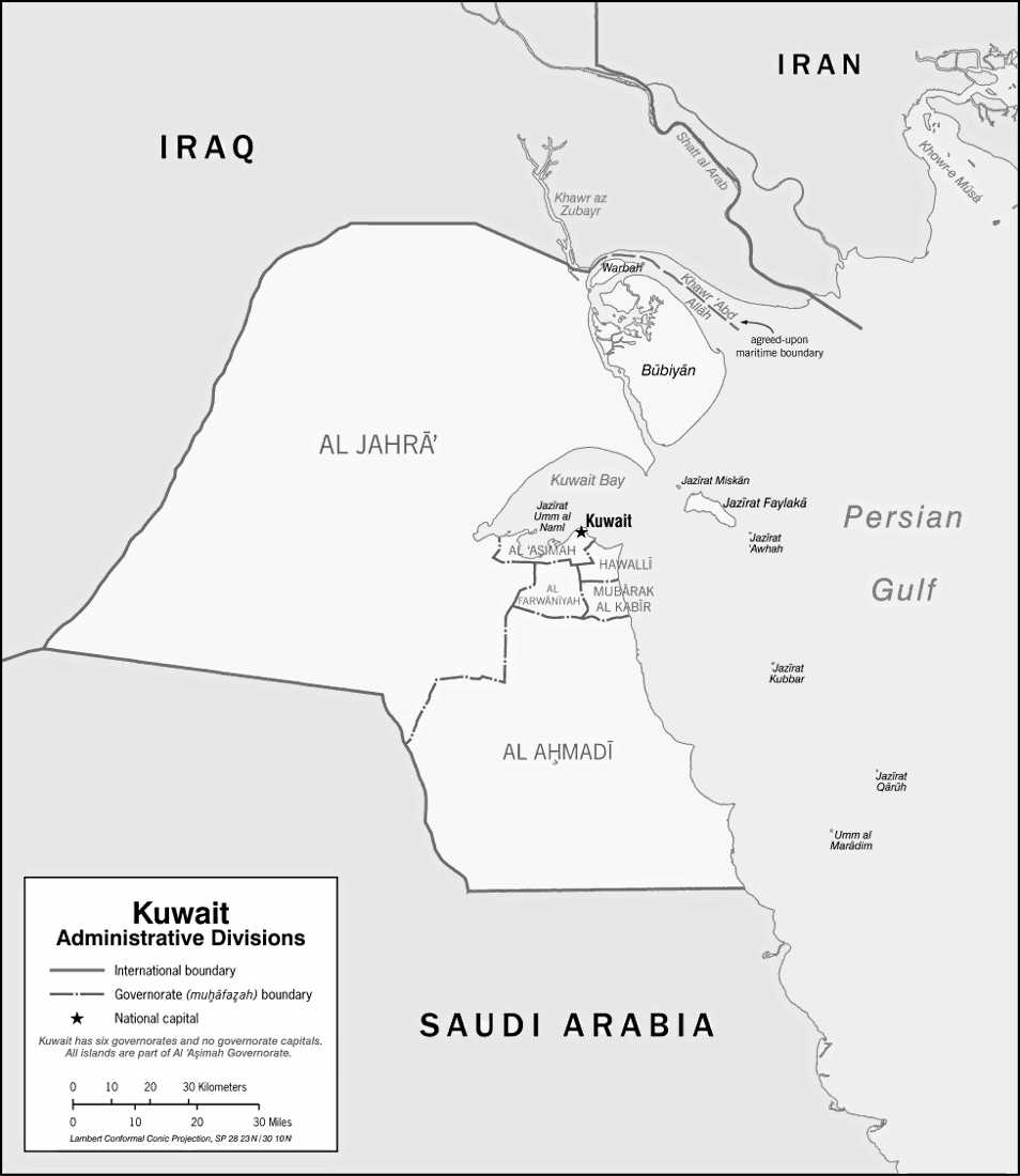 Kuwait regions 2006
