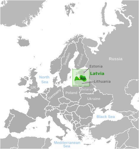 Latvia location label