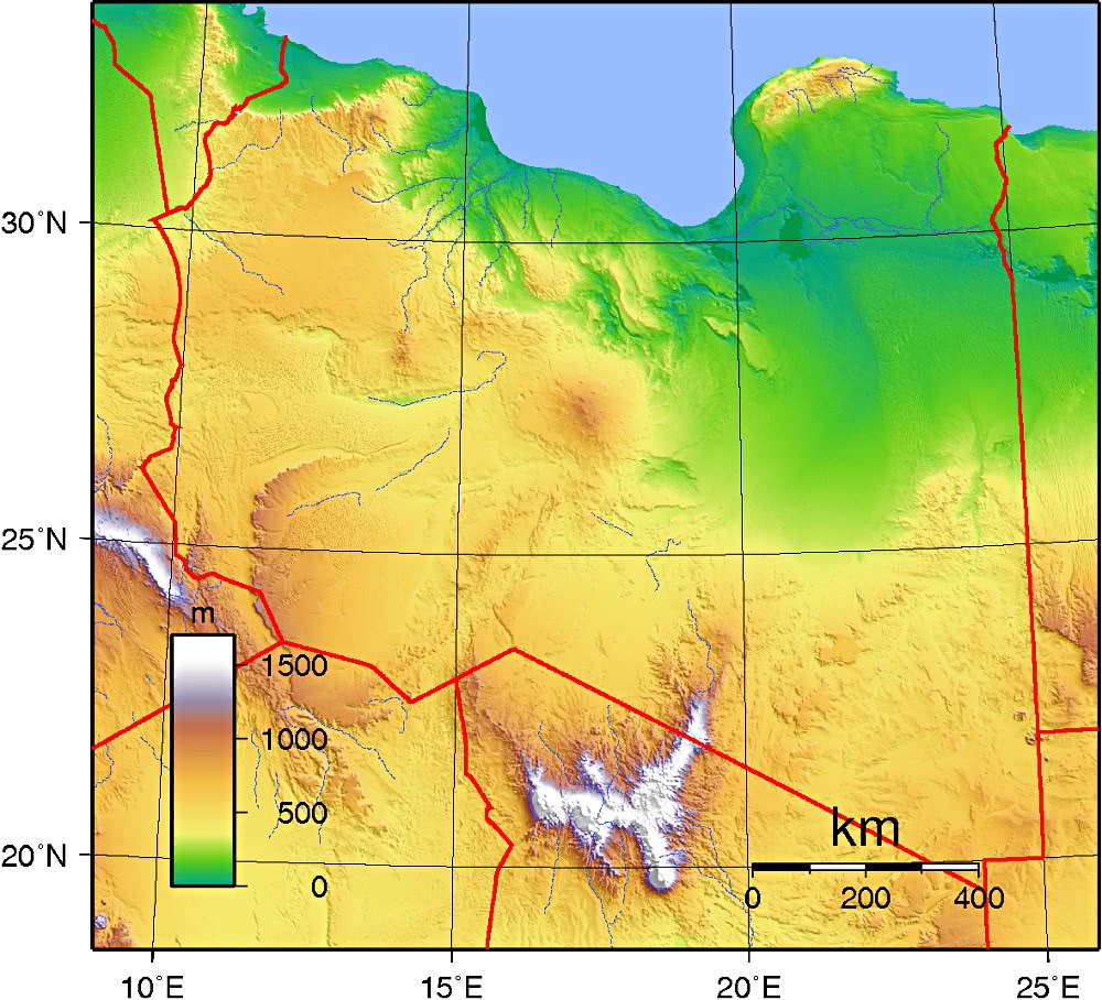 Libya Topography