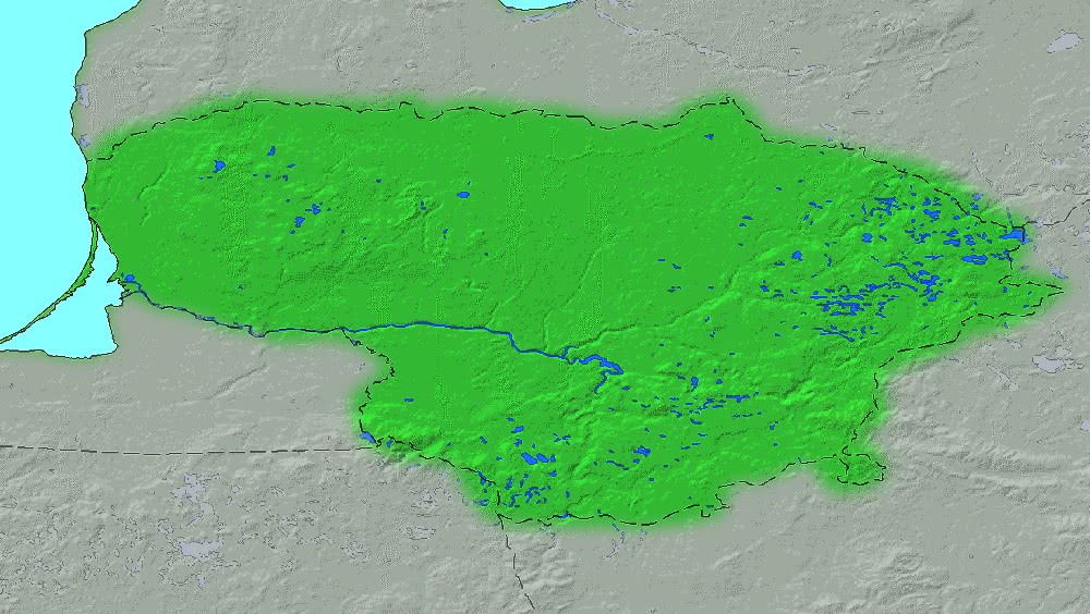 Lithuania topographic