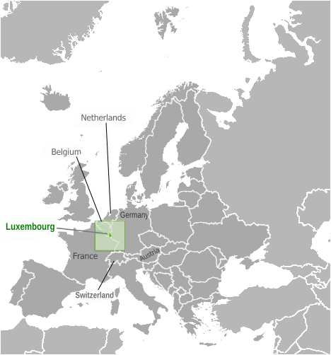 Luxembourg location label