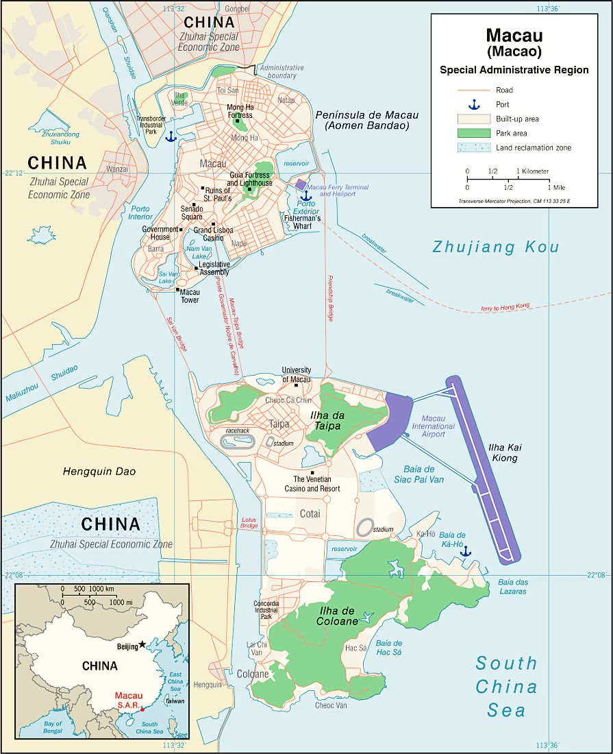 Macau map 2008