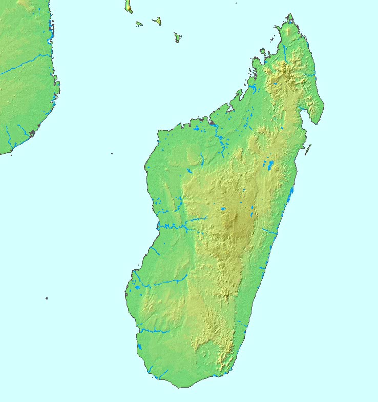 Madagascar topographic