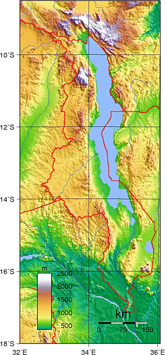 Malawi Topography