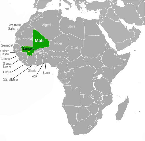 Mali location label