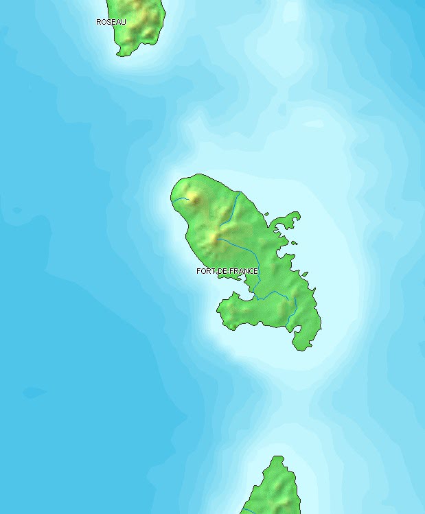 Martinique topographic