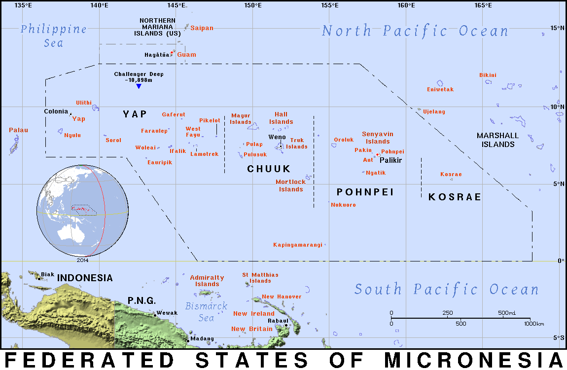 Micronesia Federated States detailed 2