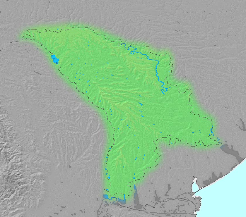 Moldova topographic