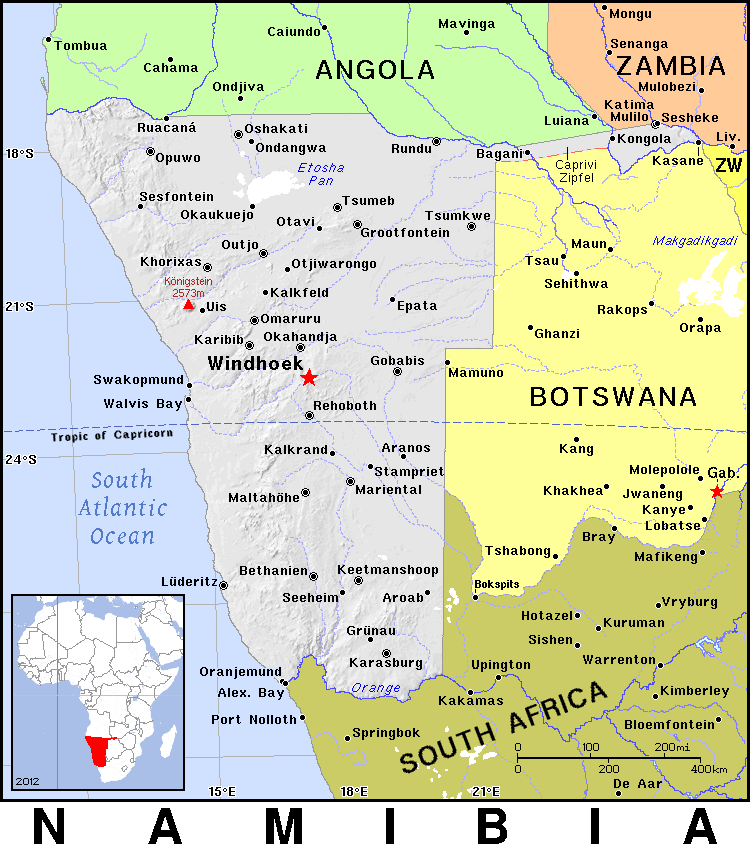 Namibia detailed