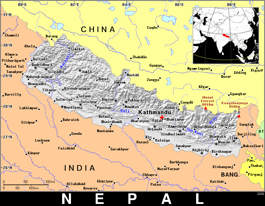 Nepal dark detailed