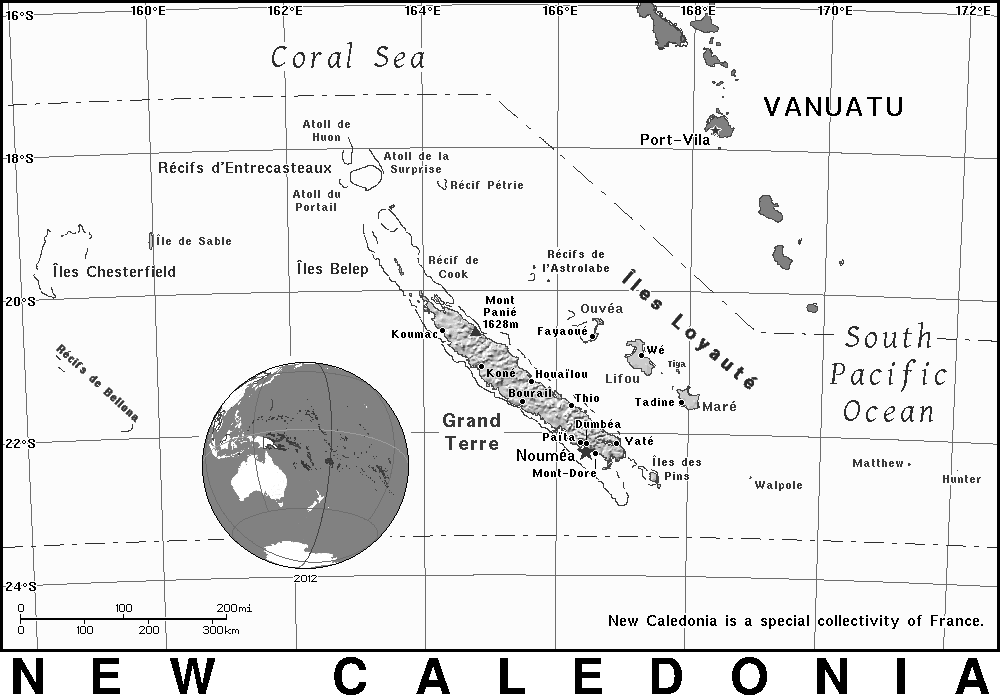 New Caledonia BW