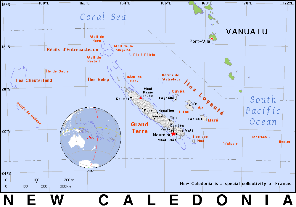 New Caledonia detailed