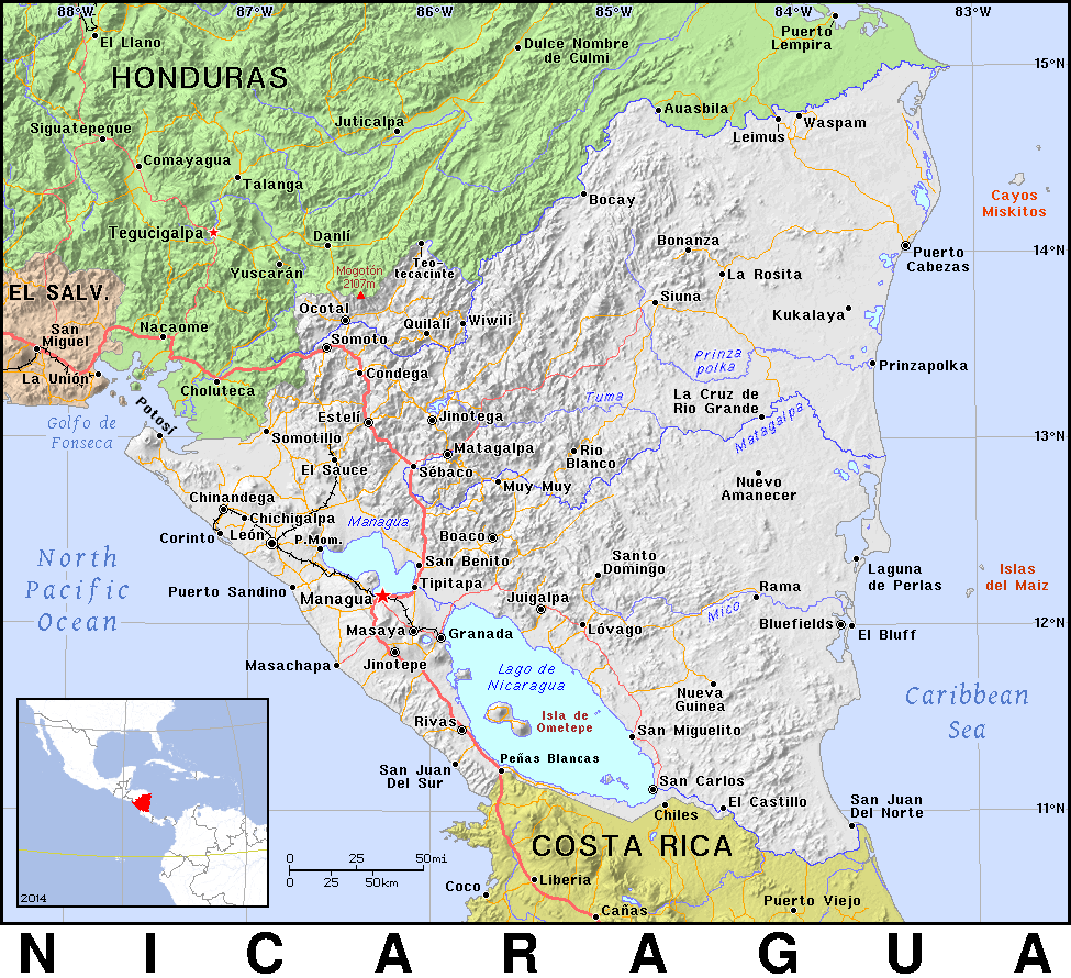 Nicaragua detailed 2