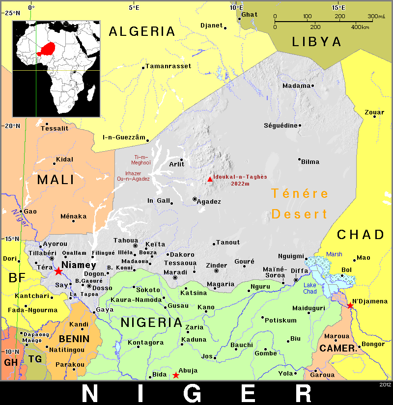 Niger dark detailed