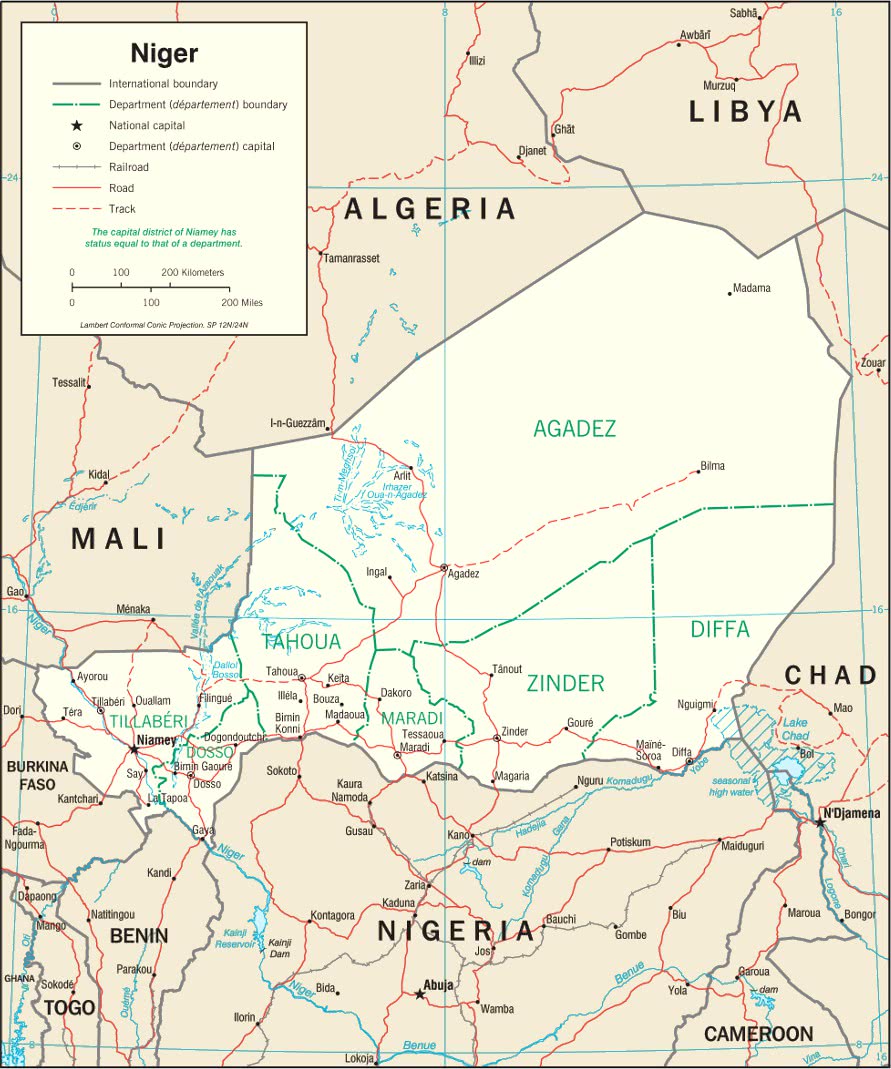 Niger map 2000