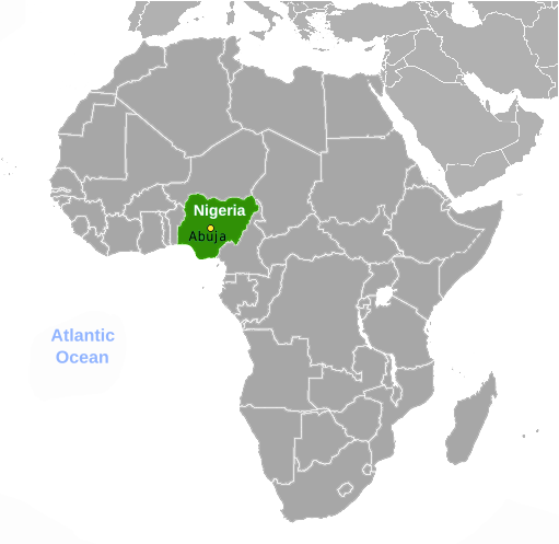 Nigeria location label