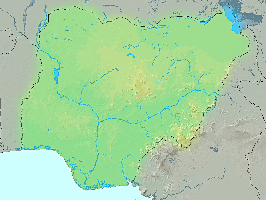 Nigeria topographic