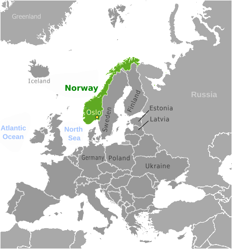 Norway location label