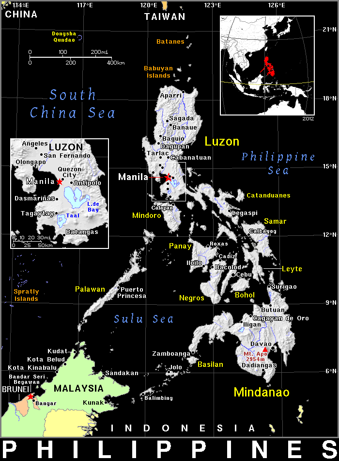 Philippines dark detailed