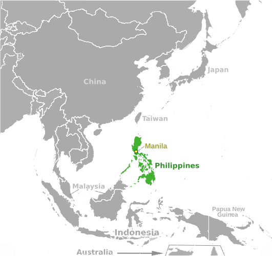 Philippines location label