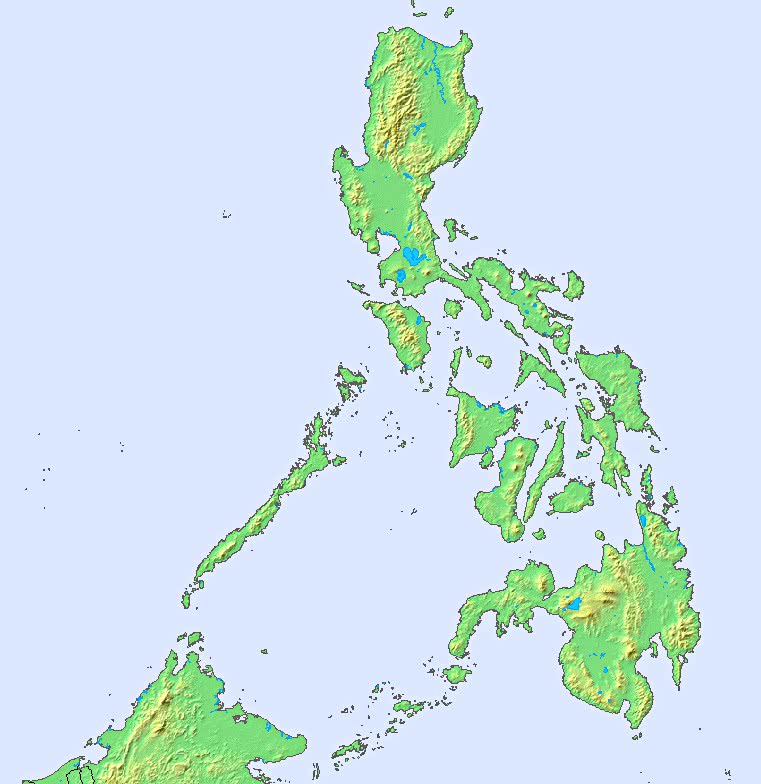 Philippines topographic