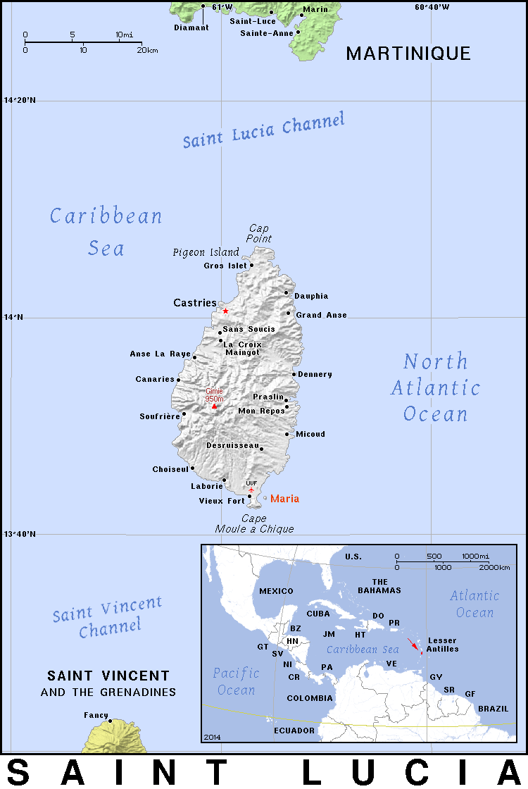 Saint Lucia detailed 2