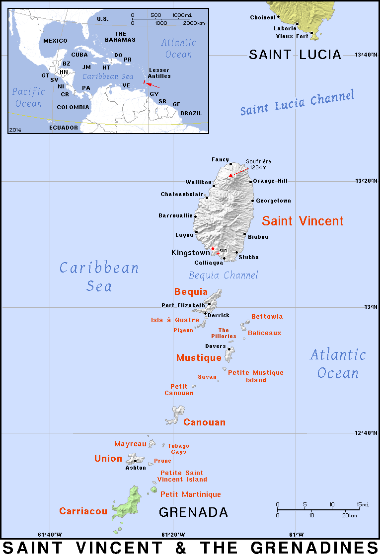 Saint Vincent and the Grenadines detailed 2