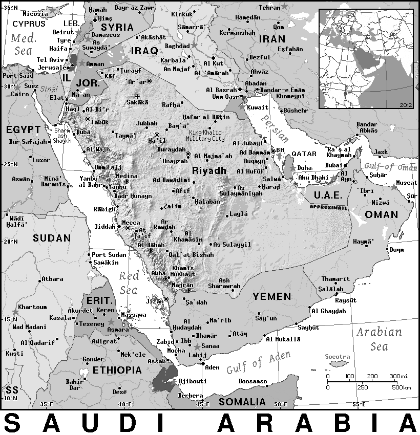 Saudi Arabia BW