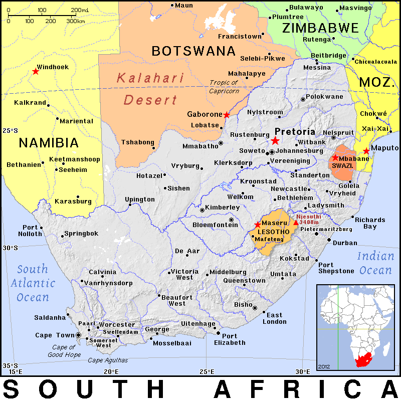 South Africa detailed