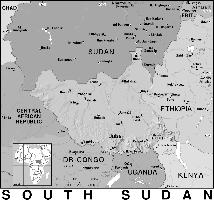South Sudan BW