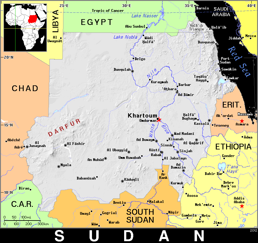 Sudan dark detailed