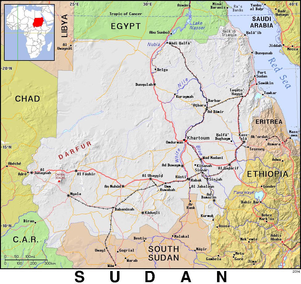 Sudan detailed 2