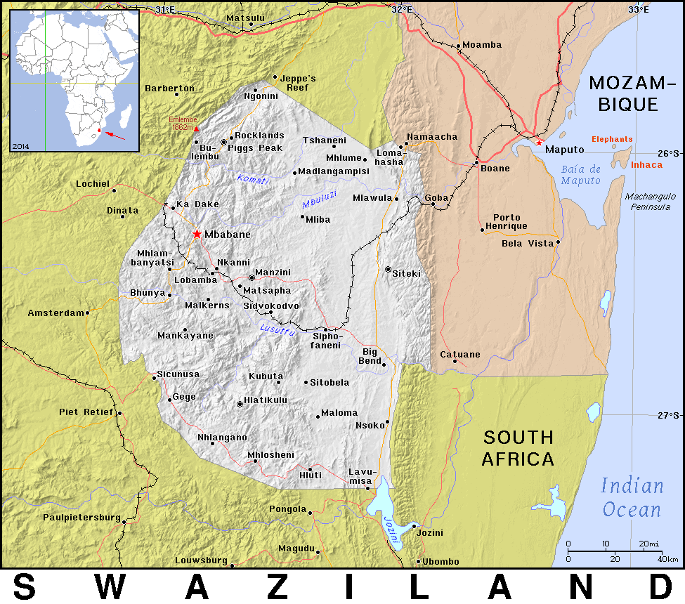 Swaziland detailed 2
